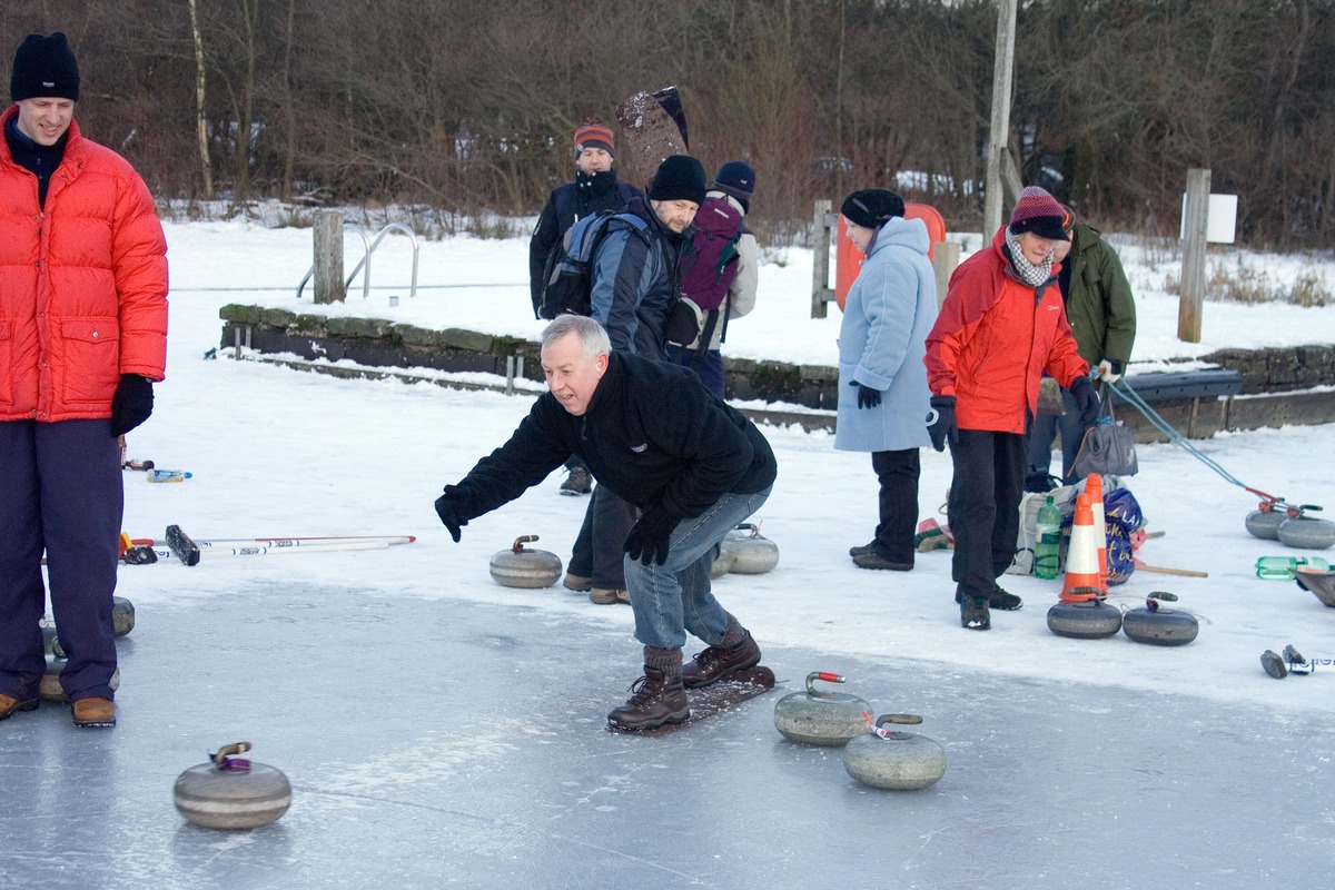 The shot being played, away it goes